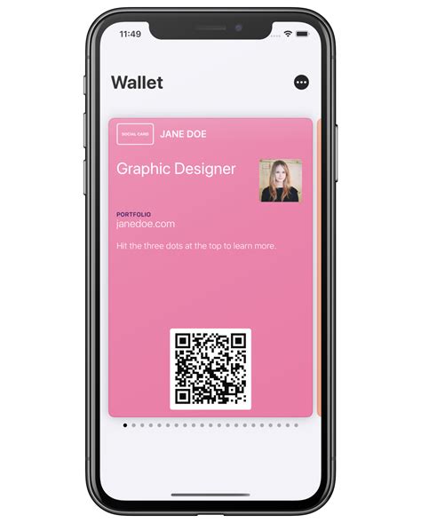 apple wallet business card|digital business card wallet.